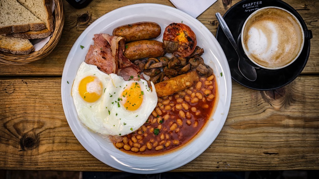 Full English breakfast - not the best way to prevent a hangover?