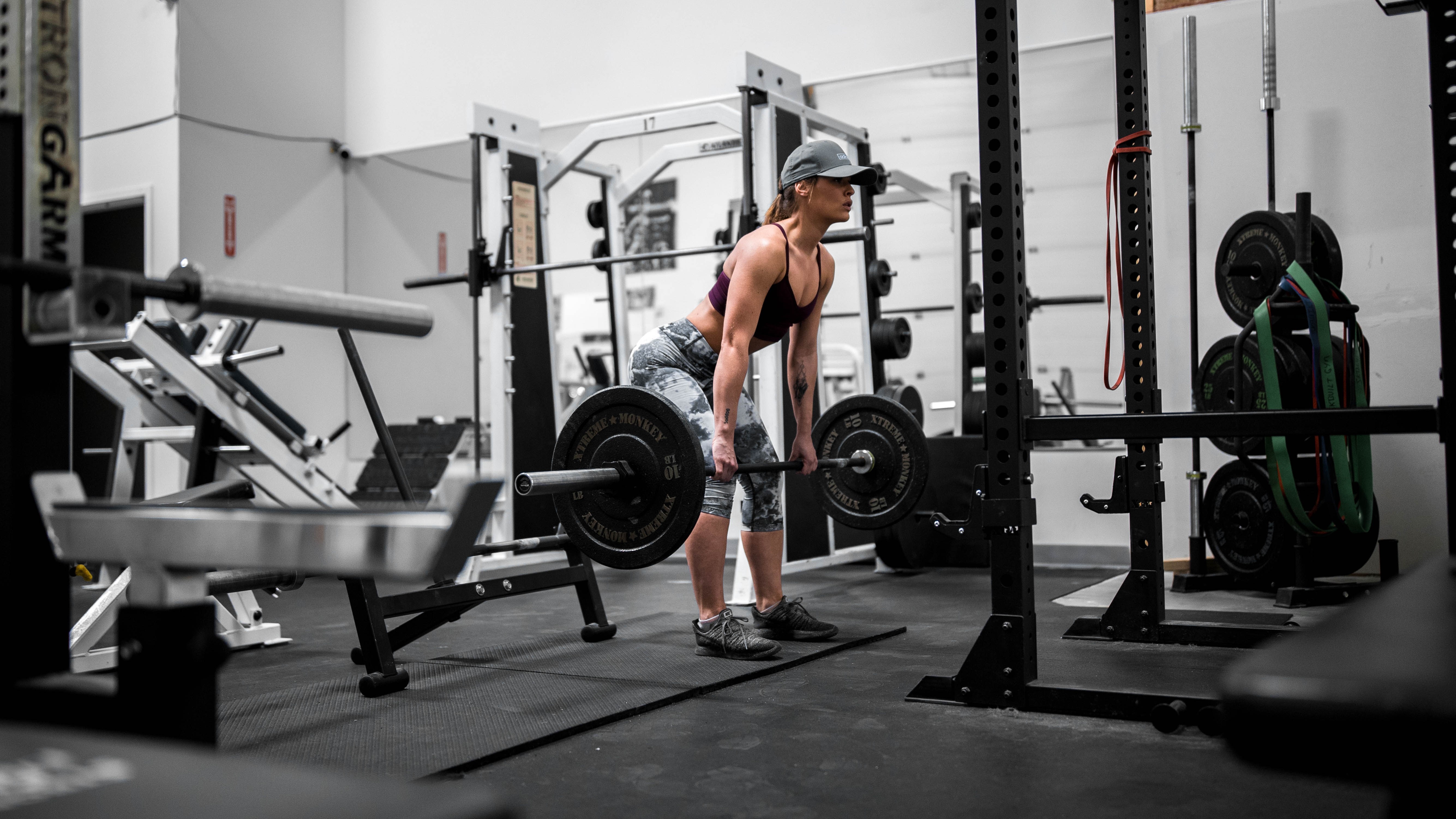 Woman lifting weights 
