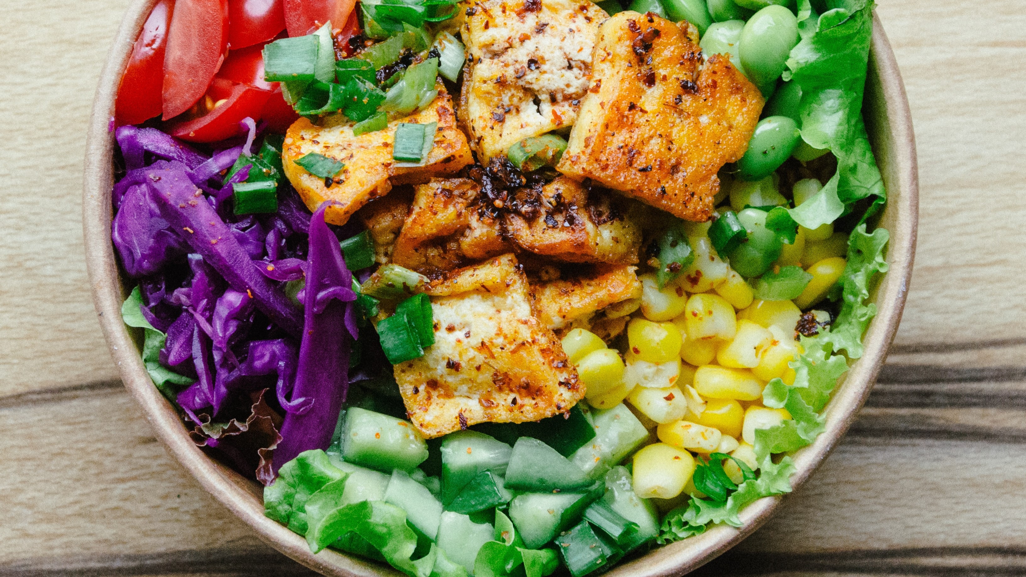 Tofu bowl on a whole food based diet
