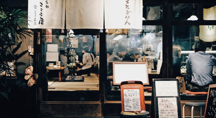Practice eating to 80% full in a Japanese restaurant like this one